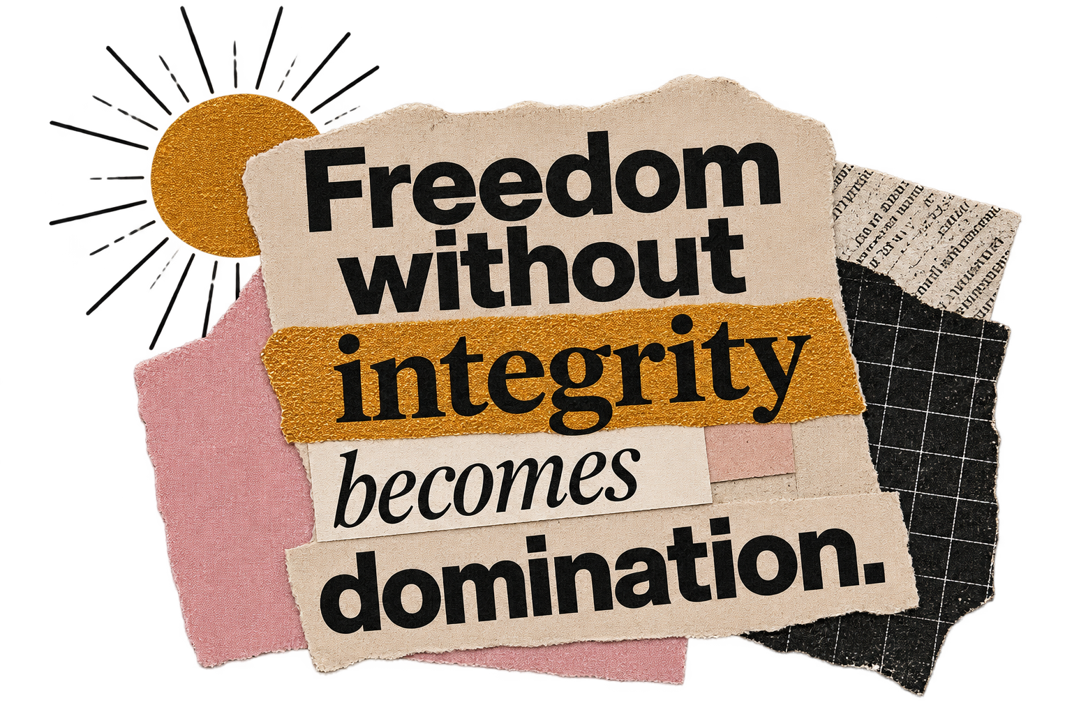 “Freedom without integrity becomes domination.” — Culture Coven